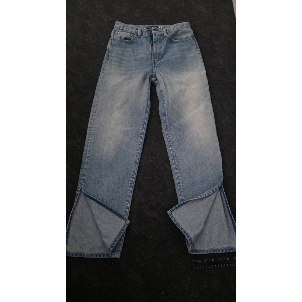 Levis Made & Crafted Column Pant Jeans Light Wash Split Hem 27x30